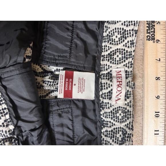 Merona Black And Cream Pants Size 6 - Picture 3 of 6